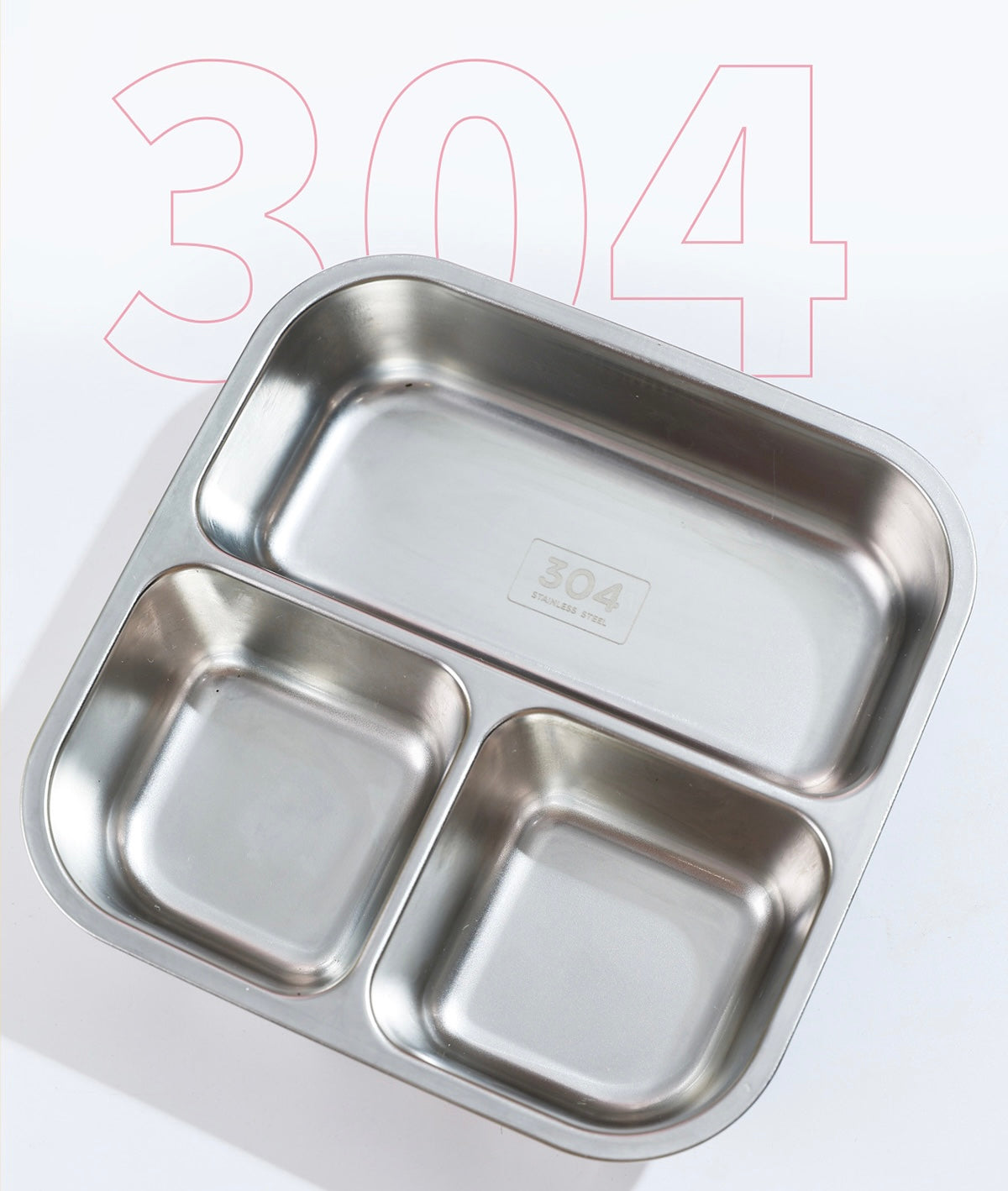 Stainless Steel Lunch Box with 3 Compartment Inner Steel, 1 Small Container,1 Spoon/Fork- Leakproof BPA Free Heating & Water Insulation Design