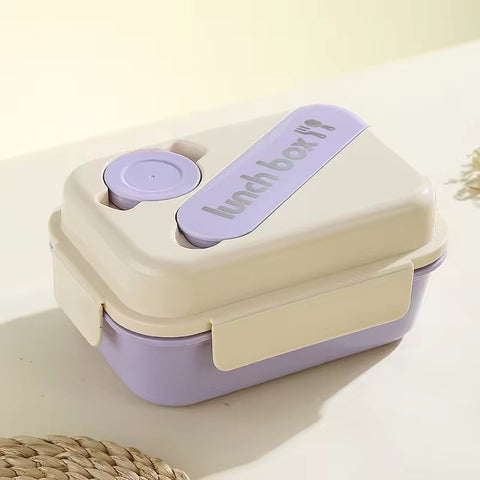 Stylish Lunch Box Set - Food Storage Leakproof with Spoon and Bottle(Cup)| Plastic Insulated Tiffin Box | Ideal for School, Office, Picnic