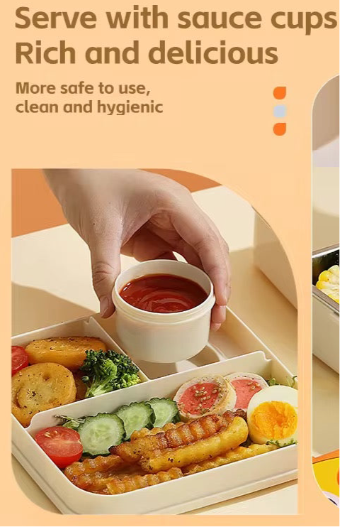 Super Chicken Lunch Box –Plastic Tiffin for School with Spoon, BPA-Free | Leak-Resistant Bento Box | Ideal for School, Picnic, Office & Outdoor