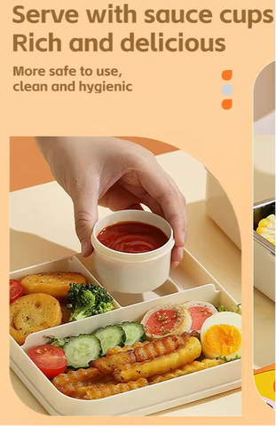 Super Chicken Lunch Box –Plastic Tiffin for School with Spoon, BPA-Free | Leak-Resistant Bento Box | Ideal for School, Picnic, Office & Outdoor