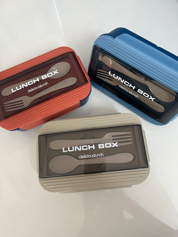 Premium Leak-Proof Lunch Box with Utensils | Durable, Compact & Easy to Clean – Perfect for School, Office & Travel