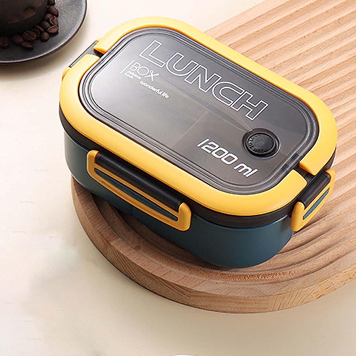 Stylish Design Lunch Box - Bento Box with Utensils Leakproof Food Storage Container for School, Work,Office