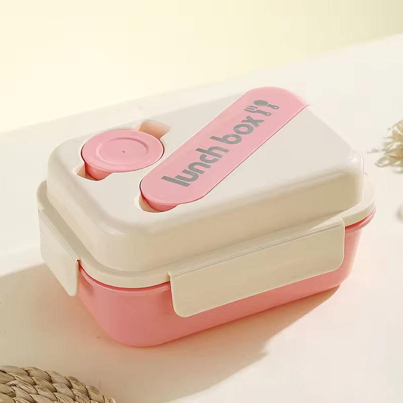 Stylish Lunch Box Set - Food Storage Leakproof with Spoon and Bottle(Cup)| Plastic Insulated Tiffin Box | Ideal for School, Office, Picnic