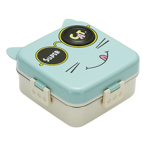 Cute Cat Design 3 Compartment Kids
PP Plastic Lunch Box Portable |Plastic Lunch Box Bento Lunch Box