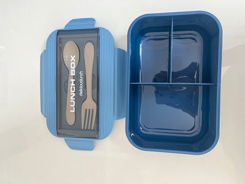 Premium Leak-Proof Lunch Box with Utensils | Durable, Compact & Easy to Clean – Perfect for School, Office & Travel