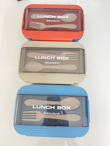 Premium Leak-Proof Lunch Box with Utensils | Durable, Compact & Easy to Clean – Perfect for School, Office & Travel
