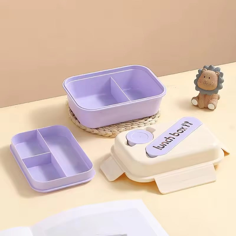 Stylish Lunch Box Set - Food Storage Leakproof with Spoon and Bottle(Cup)| Plastic Insulated Tiffin Box | Ideal for School, Office, Picnic