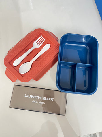 Premium Leak-Proof Lunch Box with Utensils | Durable, Compact & Easy to Clean – Perfect for School, Office & Travel