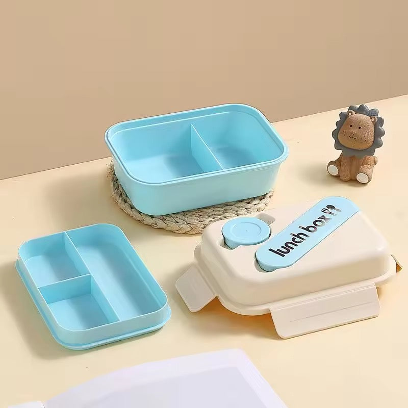 Stylish Lunch Box Set - Food Storage Leakproof with Spoon and Bottle(Cup)| Plastic Insulated Tiffin Box | Ideal for School, Office, Picnic