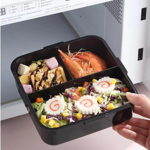 Panda Lunch Box 2 Layer Lunch Box Comes with 1 Small Container & 1 Spoon| Ideal for School, Picnic, Office & Outdoor