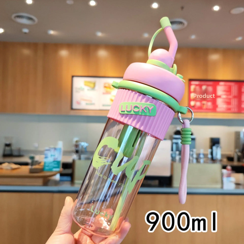 Elegant Theme Vibrant Water Bottle with Cute Design- Carry Handle, Leakproof Water Bottle for Boys& Girls |Safe for School,Travel,Picnic | Daily Hydration and Outdoor Use (Pink)