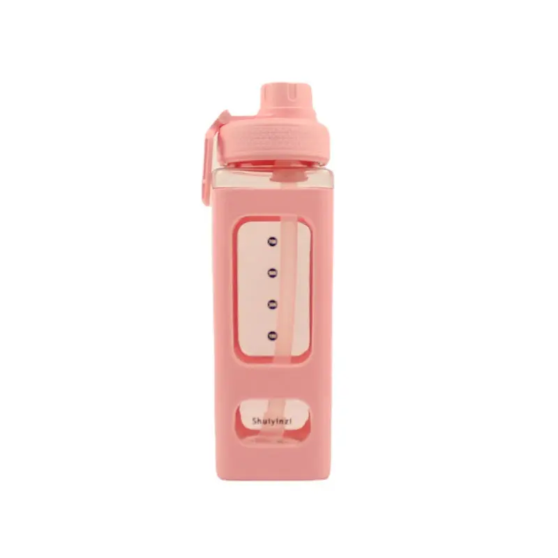 Stylish & Cute Transparent Water Bottle with Flip Top Sipper – Ideal for Ofiice,Traval, School| Compact, Trendy & Reusable (Green)