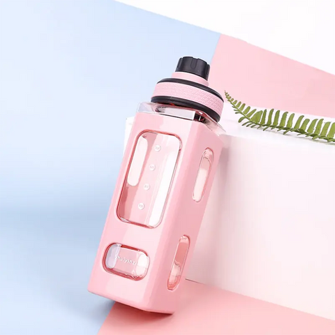 Stylish & Cute Transparent Water Bottle with Flip Top Sipper – Ideal for Ofiice,Traval, School| Compact, Trendy & Reusable (Green)