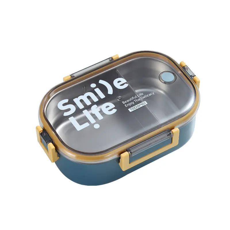 Lunch Box with Stainless Steel Interior and Vacuum Insulated Leak-Proof Lid – BPA-Free Material for Hot and Cold Meals – Ideal for School,Office,Travel and Picnics