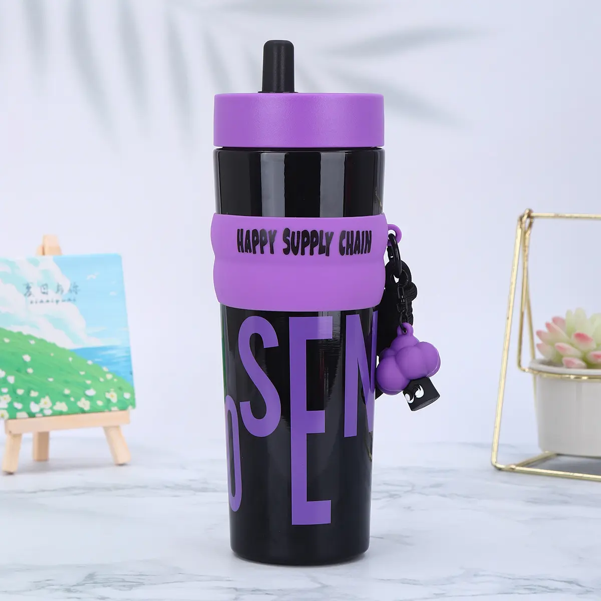 Plastic Water Bottle with Chug Lid and Carry Handle – Reusable BPA-Free Hydration Bottle for Daily Use – Bottle for Gym,School,Travel, Office and Outdoor Hydration Needs