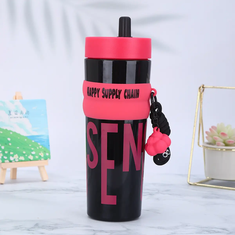 Plastic Water Bottle with Chug Lid and Carry Handle – Reusable BPA-Free Hydration Bottle for Daily Use – Bottle for Gym,School,Travel, Office and Outdoor Hydration Needs
