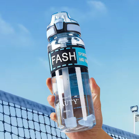 Transparent Motivational Water Bottles with Leak proof & break-proof | Best Usage for Office/School/College/Gym/Travel Bottle | Fitness Sports Bottle