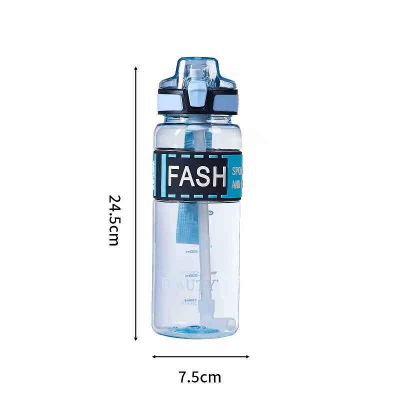 Transparent Motivational Water Bottles with Leak proof & break-proof | Best Usage for Office/School/College/Gym/Travel Bottle | Fitness Sports Bottle