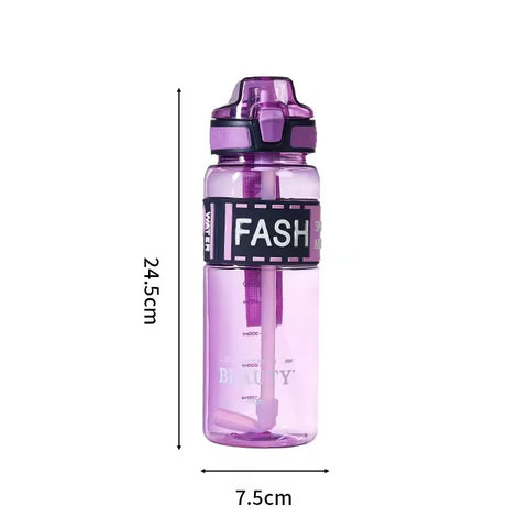 Transparent Motivational Water Bottles with Leak proof & break-proof | Best Usage for Office/School/College/Gym/Travel Bottle | Fitness Sports Bottle
