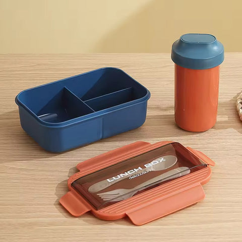 Premium Leak-Proof Lunch Box with Utensils | Durable, Compact & Easy to Clean – Perfect for School, Office & Travel