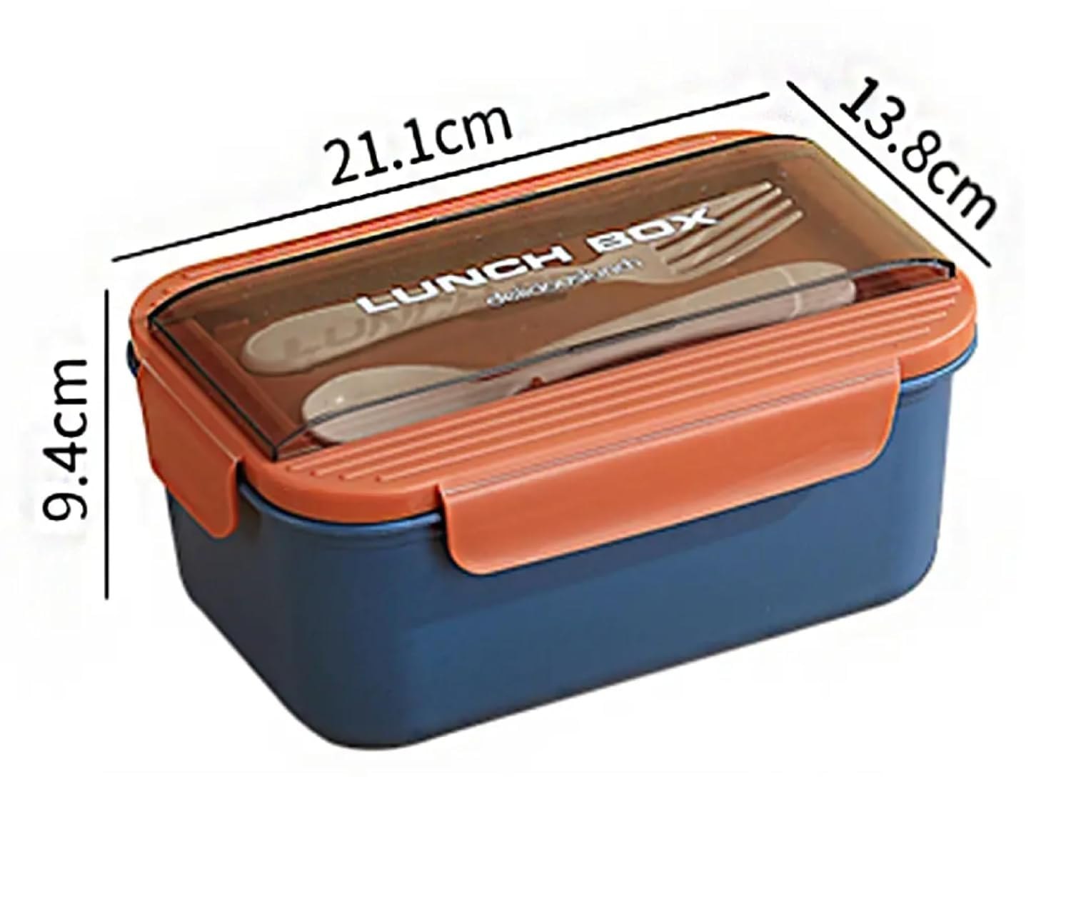 Premium Leak-Proof Lunch Box with Utensils | Durable, Compact & Easy to Clean – Perfect for School, Office & Travel