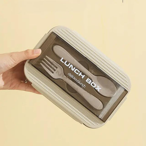 Premium Leak-Proof Lunch Box with Utensils | Durable, Compact & Easy to Clean – Perfect for School, Office & Travel