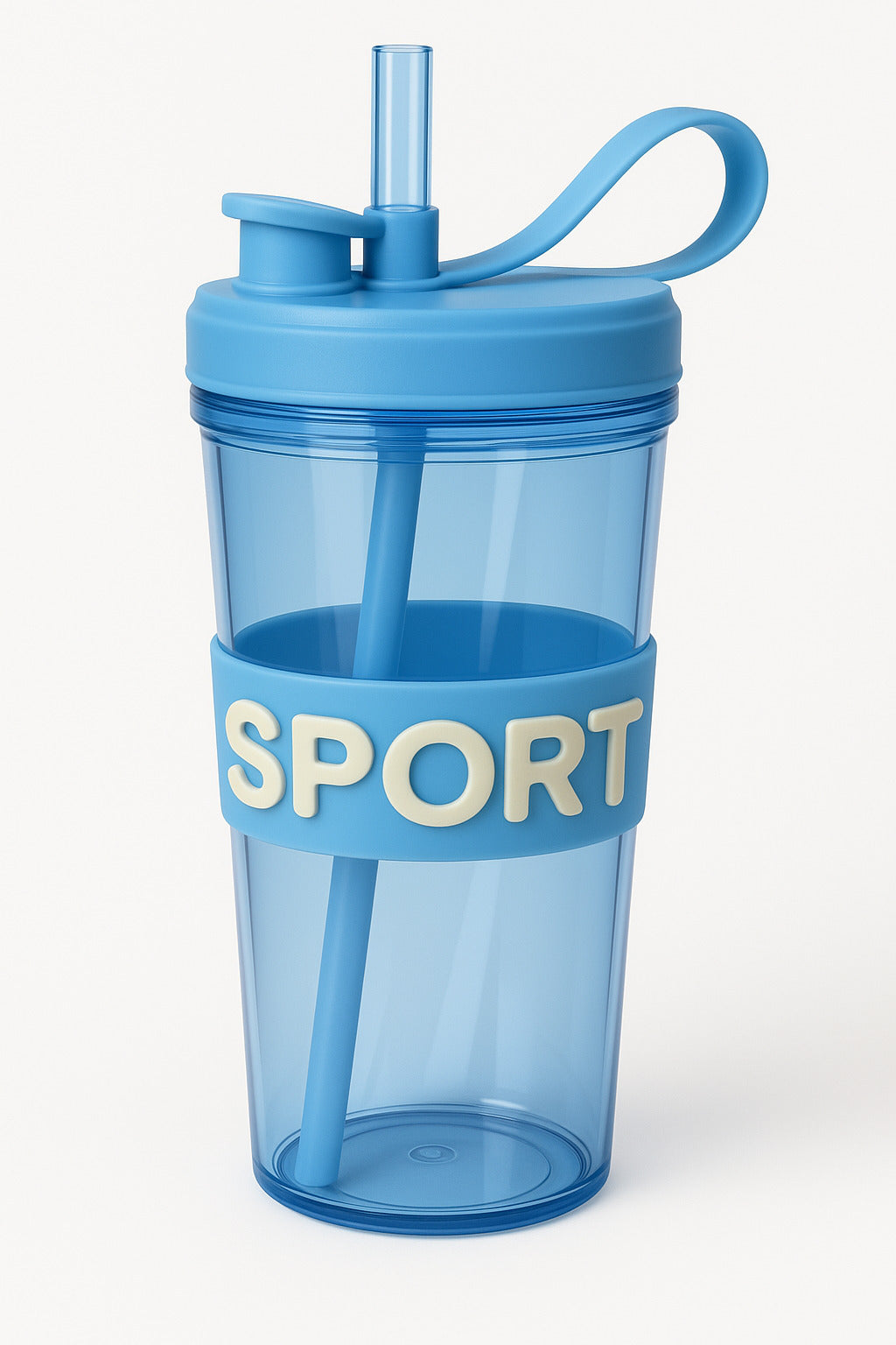 Fashion Water Bottle - Leak Proof,Non-Toxic Transparent Water Bottle For Office, Gym, School, College, Home (Purple)