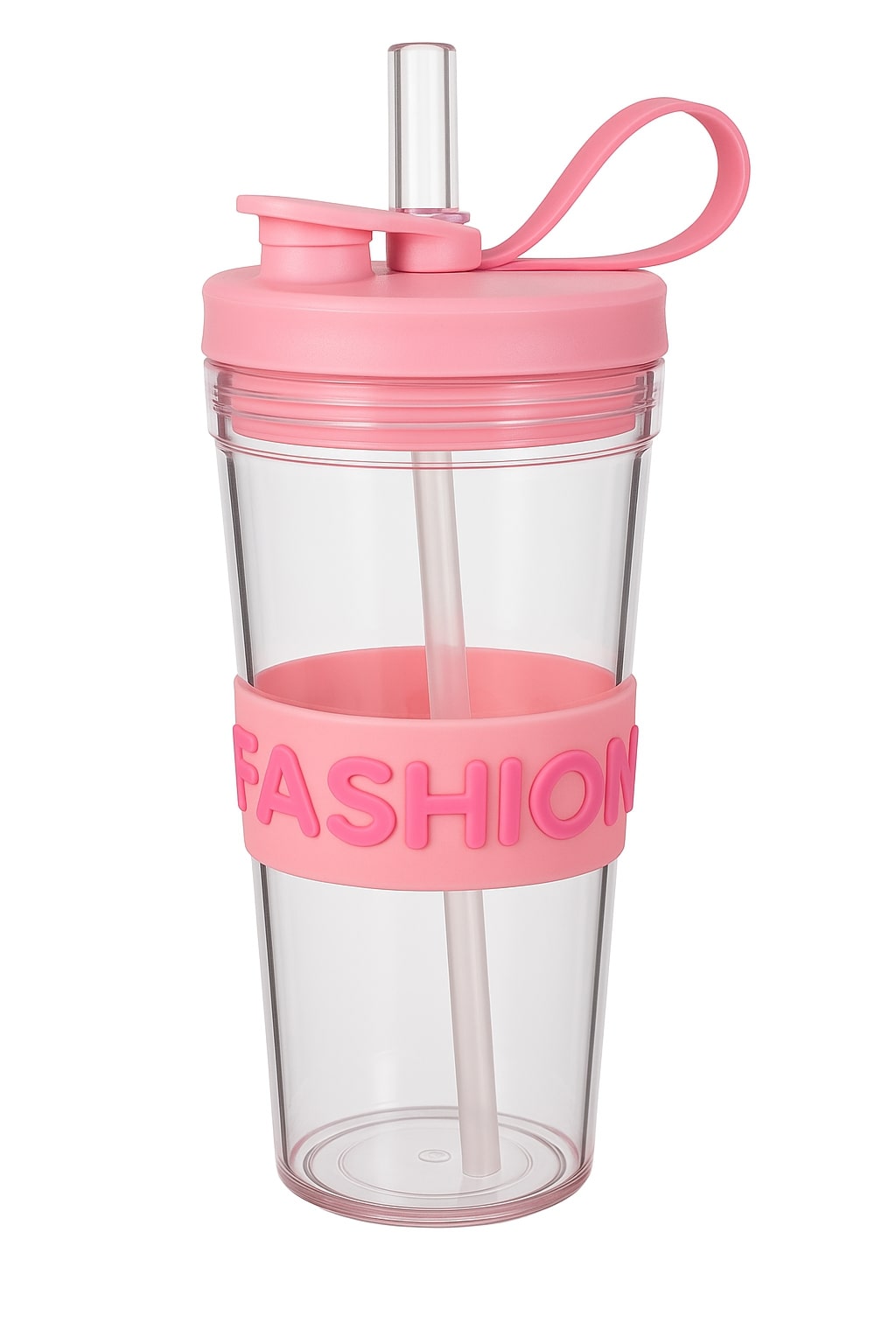 Fashion Water Bottle - Leak Proof,Non-Toxic Transparent Water Bottle For Office, Gym, School, College, Home (Purple)