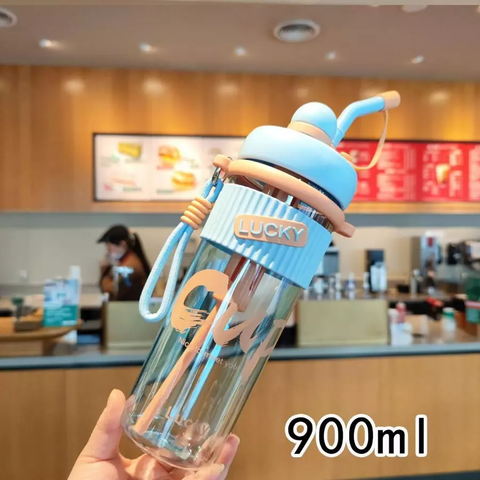 Elegant Theme Vibrant Water Bottle with Cute Design- Carry Handle, Leakproof Water Bottle for Boys& Girls |Safe for School,Travel,Picnic | Daily Hydration and Outdoor Use (Pink)